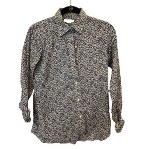 Ann Mashburn Floral Button-Down Blouse - Size Medium